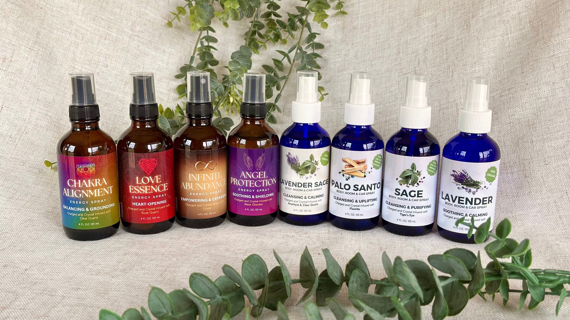 Crystal Infused Sprays