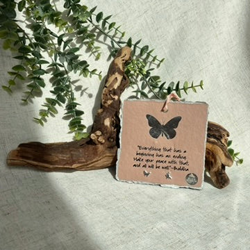 Make Peace With Endings – Sterling Silver Butterfly Earrings