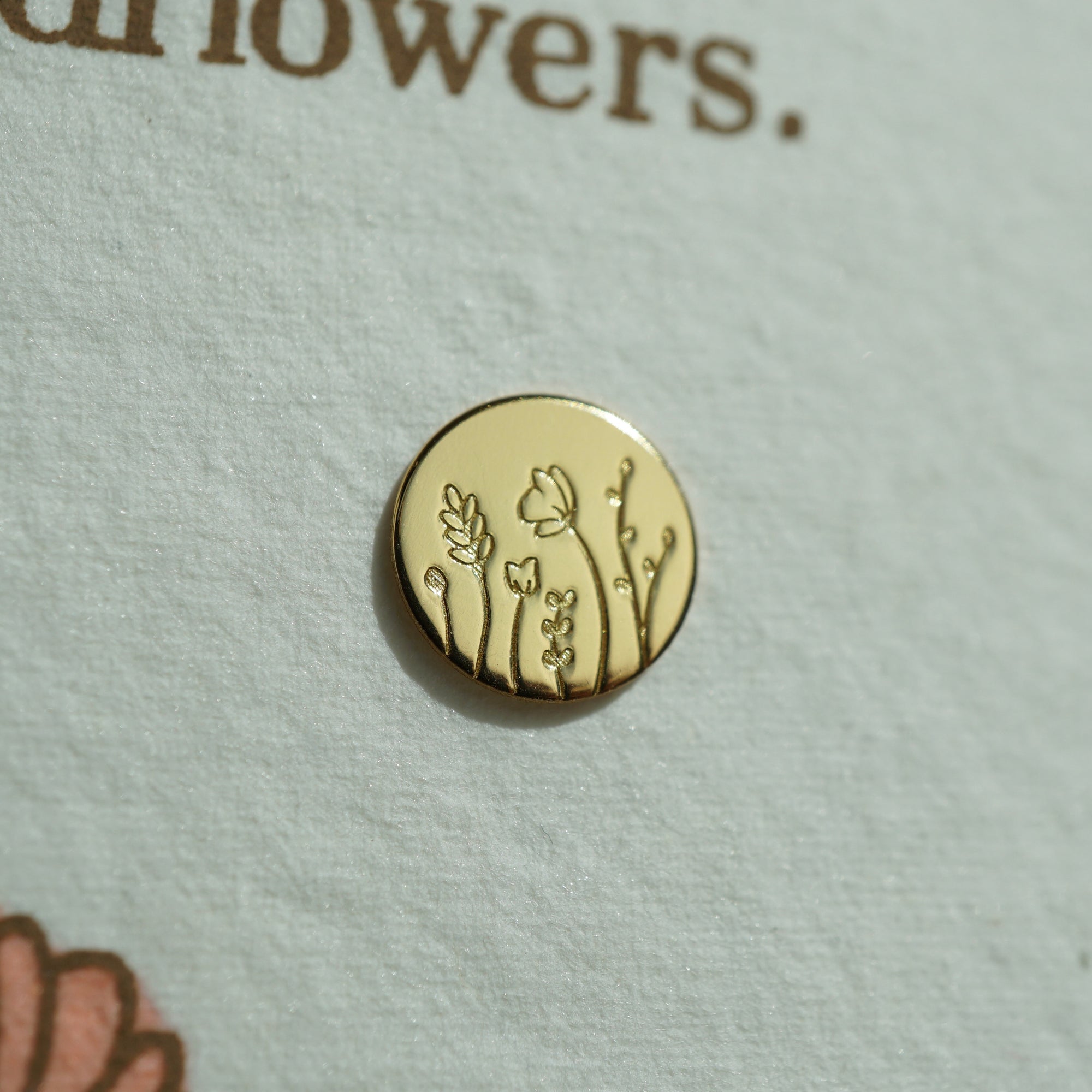 You Belong Among the Wildflowers – Gold Flower Earrings